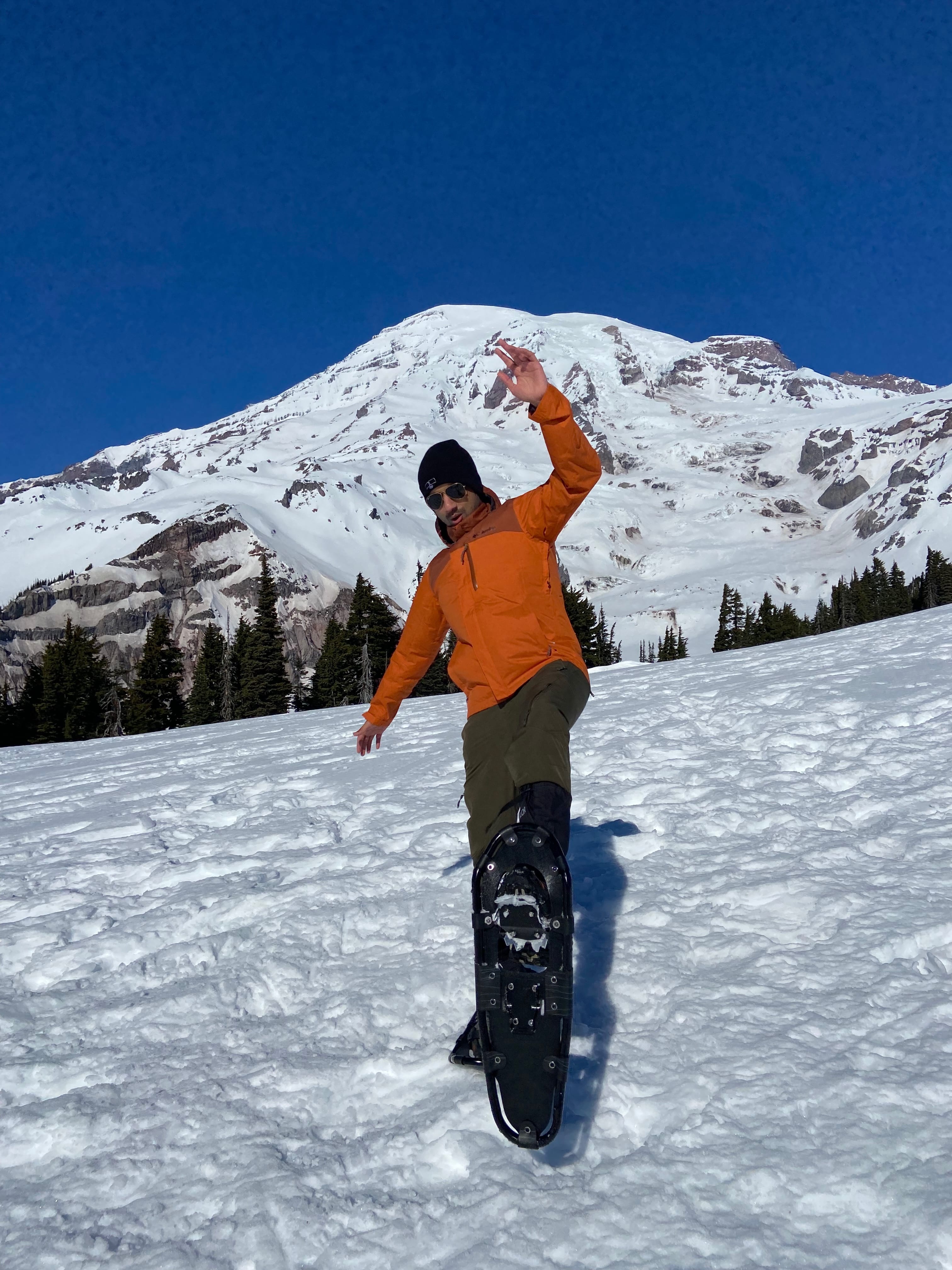 Snowshoeing Mount Rainier. MemExp Blog. Rohan Goel