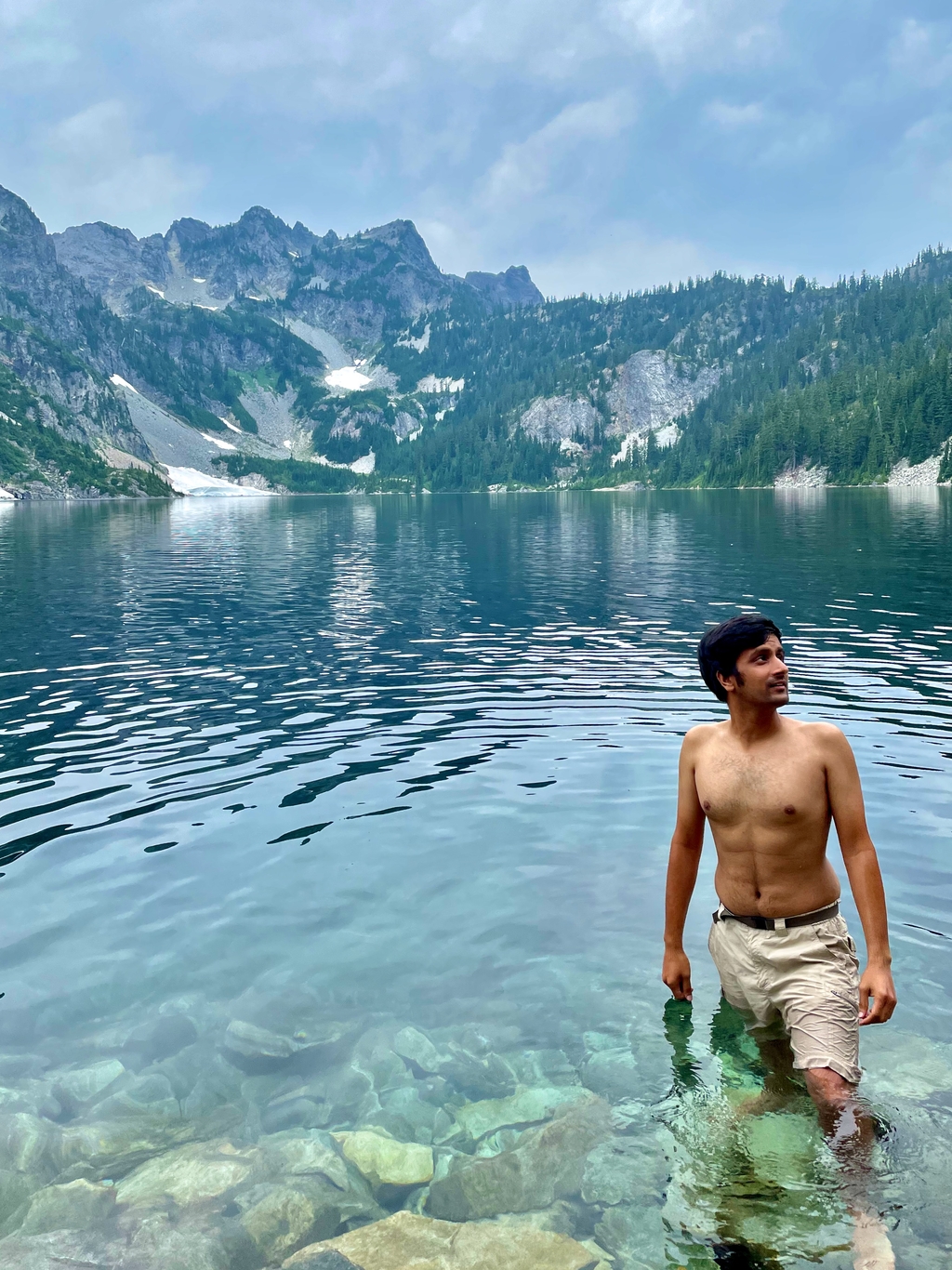 =Pristine Snow Lake. MemExp Blog. Rohan Goel